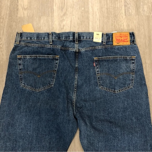 Levi’s 505 Regular Big & Tall 50x30 Men Jeans Blue - Picture 8 of 10